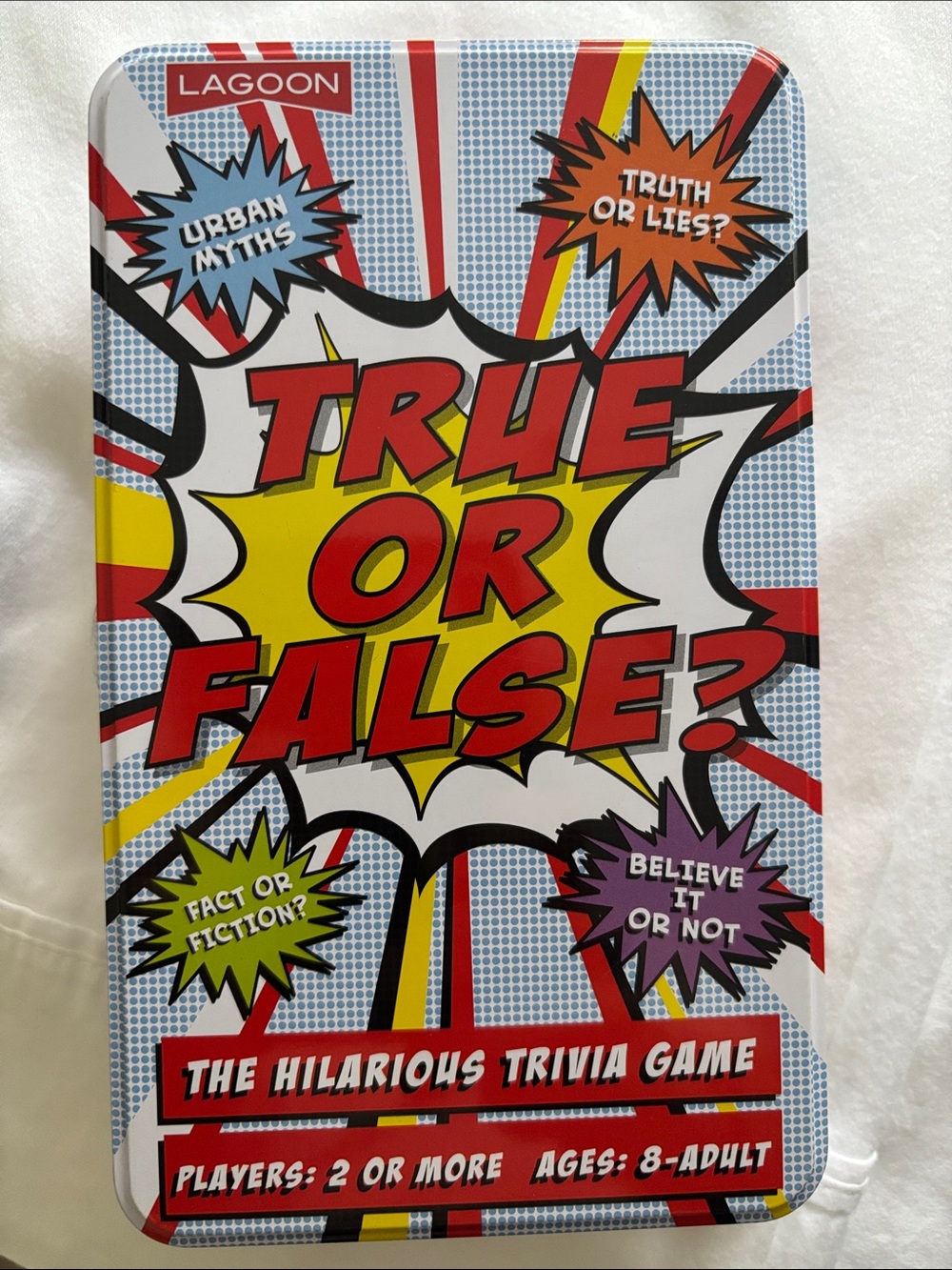 Lagoon True or False? Trivia Game - Red, Yellow, Black